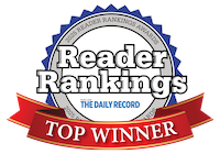The Daily Record Reader Rankings 2025 Top Winner badge