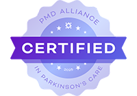 PMD Alliance Certified in Parkinson's Care badge