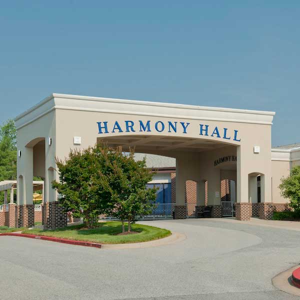 Harmony Hall building entrance at Lorien Harmony Hall